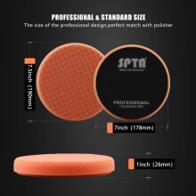 Buffing Sponge Pads, 7 Inch 180mm Cutting Polishing Pad Kit for Car Buffer Polisher, Unique Design & Heat Dissipation Foam Buffing Pads for