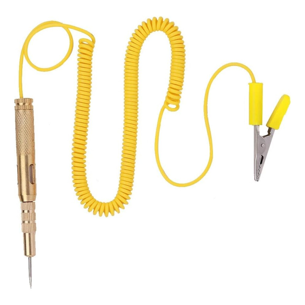 Automotive Circuit Tester Pen, Professional Tool With Flexible Wire Lead, Long Probe With Clip For Efficient Vehicle Maintenance Light 9433291756003