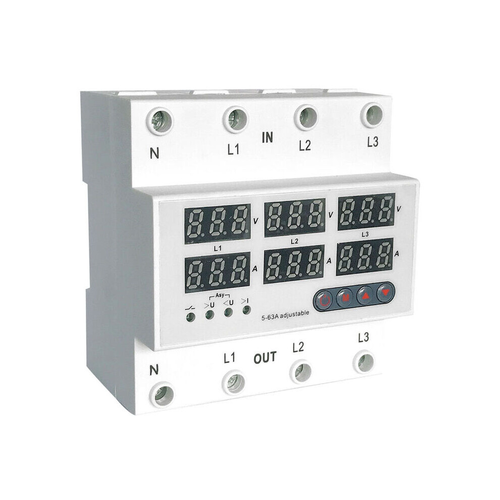 Multifunctional Protector With Digital Display, Automatic Reset Function And Easy Installation For Reliable Overvoltage Overcurrent Protection 9358999368979