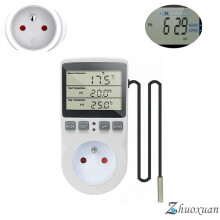 Termostato digital avanzado con pantalla LCD, regulador de temporizador con sensor para un control preciso de la temperatura y selección de modo