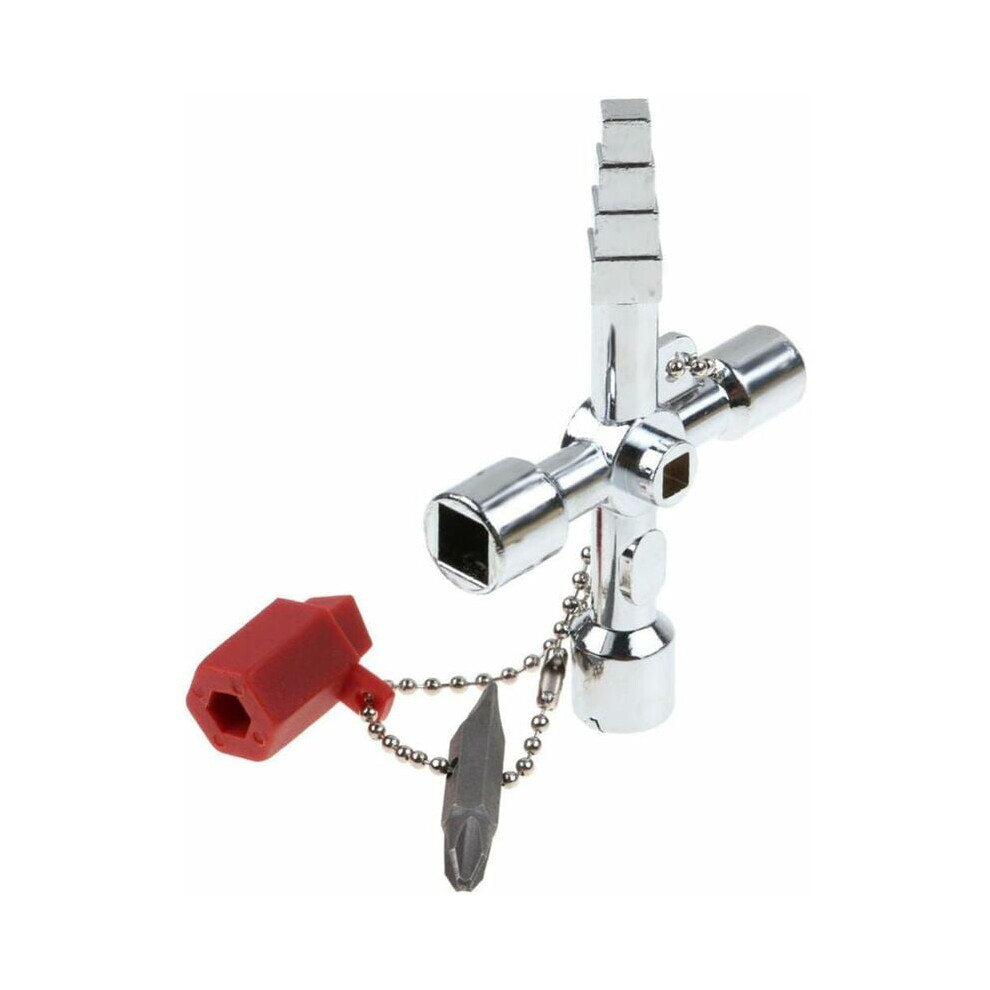 Multifunctional Universal Utilities Key, Compact Size Multi-Functional Plumbers Electricians Tools With Electrolytic Polishing Surface For Home 9128293338813