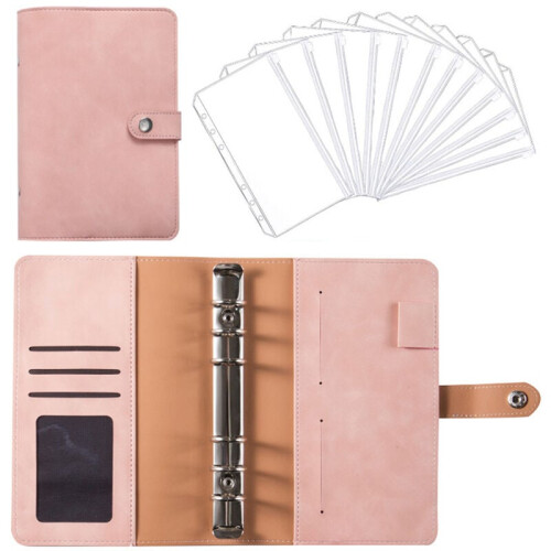 Προσωπικός Οργανωτής A6 Binder, Δερμάτινο Ημερολόγιο Ταξιδιού με Μαγνητικό Κλείσιμο,