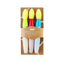 Sidewalk Chalk Brush, Pack of 3, Washable Paint Brush, Add Water to Brush and Use Washable