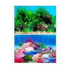Aquarium Background Decoration Sticker Landscape Poster for Aquarium (40x60cm)