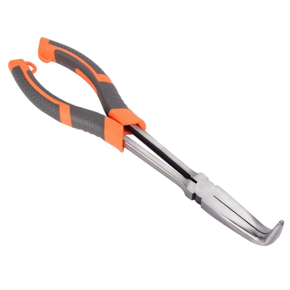 11Inch Long Handle Pointed Nose Pliers For Fishing And Electrical Tasks, Multiangle Jaw Design 9189345301247