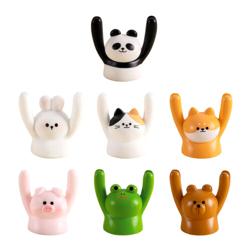 Porte-cartes en forme d'animaux à main levée, numéro de Table,