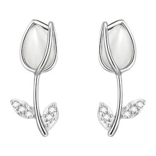 Flat Stud Earrings for Women Fashion Cat Earrings for Women Fresh and Sweet Versatile Stud Earrings Beaded Jacket Earrings Gold