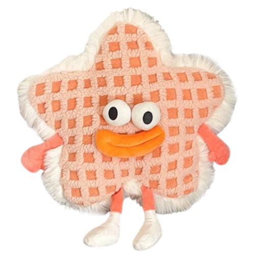 Support ergonomique drôle d'oreiller d'accent d'étoile de-Rose