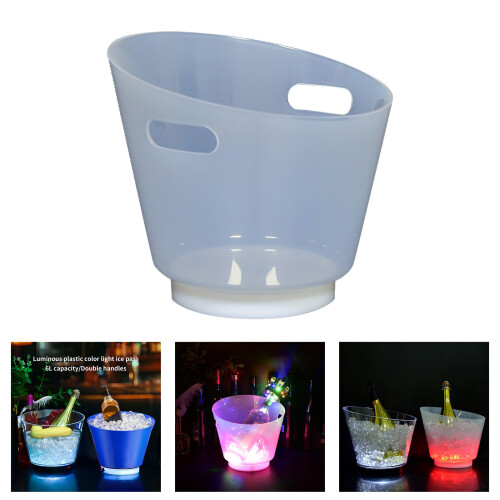 Parties Ready Champagnes Ice Buckets Color Changing Light 1