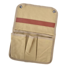 Camping Chair Armrest Storage Bag, Large Capacity, Portable for Outdoor Chairs Khaki