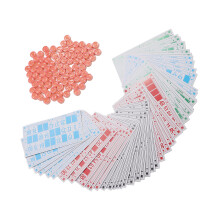 Gioco da Tavolo Lotto Russo per Famiglia, in Plastica Portatile, 354g