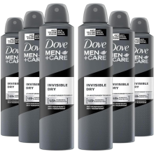 6 x 250ml Dove Men + Care Invisible Dry 48h Antiperspirant Deodorant Spray