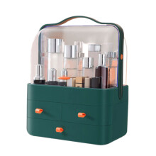Multipurpose Clear Drawer Cosmetic Organizers Accessory-L Green