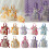 Sacs de rangement de bonbons élégants et-Style fleur bordeaux 3