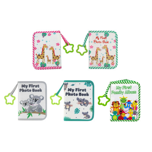 Babys First Year Memory Book with Cloth Page-Green Edge Koala 1