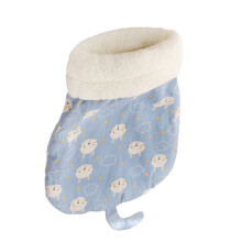 Lamswollen huisdierslaapzak Warm comfortabel huisdierrust-Blauw