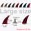 Clous élégants en forme de corne avec vis, 10-rouge vif S 6
