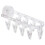 Multiple Front Suction Clothes Hanger Drying Rack-Clear 1