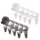 Multiple Front Suction Clothes Hanger Drying Rack-Clear 2