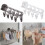 Multiple Front Suction Clothes Hanger Drying Rack-Clear 3