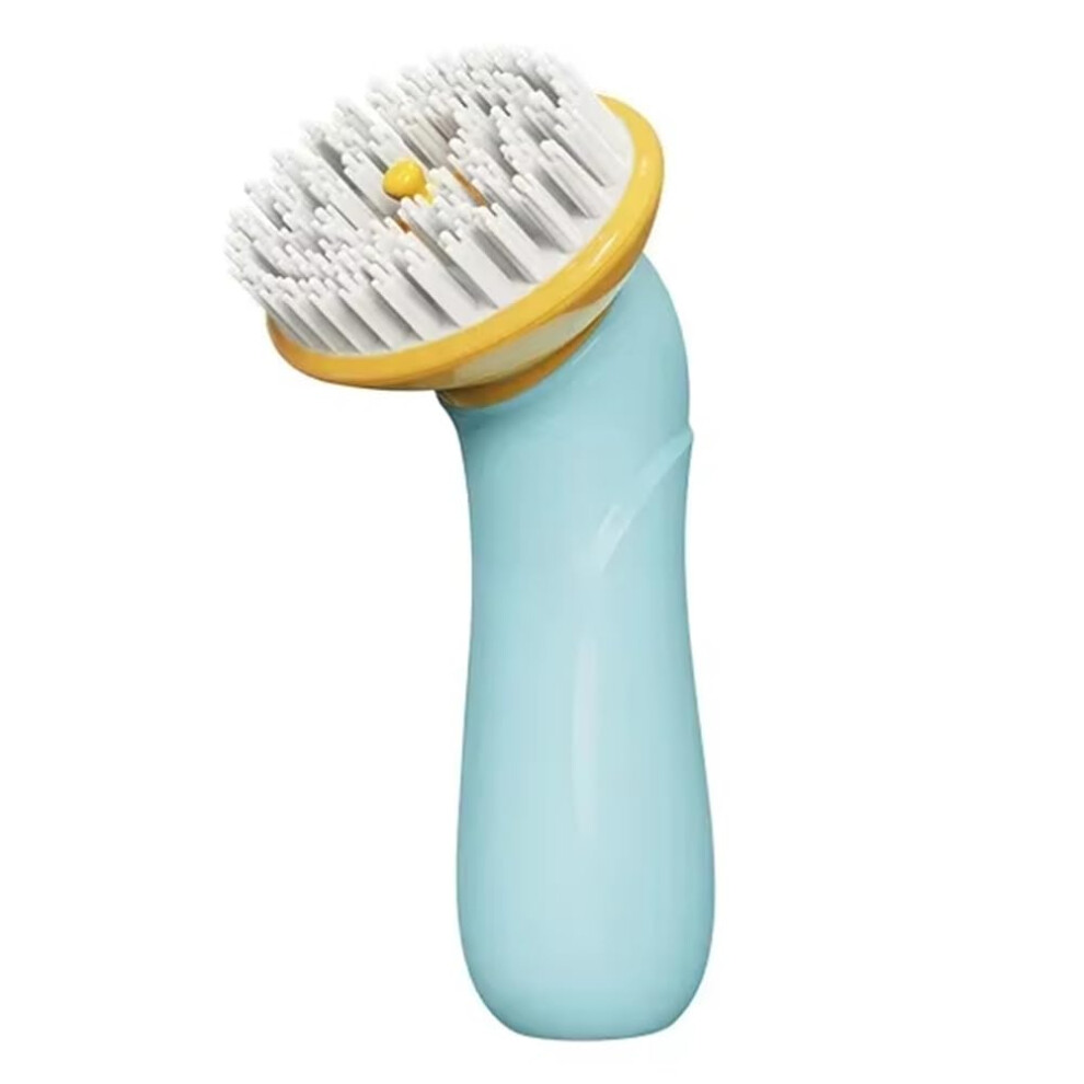 Pet Bathing Brush With Shampoo Dispenser, Soft Silicone Rubber Bristles, Handheld Massage Tool