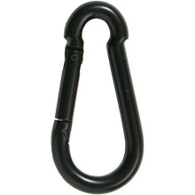 10 Pcs Firefighters Carabiner 8 x 80mm Steel Black Carbine DIN 5299