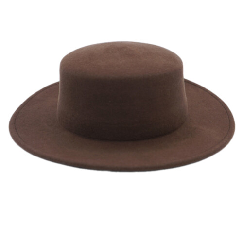 Chapeau plat polyvalent, Simple, couleur-Dessus plat 7cm sans