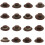 Chapeau plat polyvalent, Simple, couleur-Dessus plat 7cm sans 2