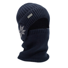 Chapeau chaud pull unisexe chapeau sport cou guêtre-Bleu marine