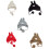 Chapeau d'oreille de lapin populaire pour adolescents-Gris 2