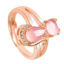 Paw Ring Copper Rose Gold Cute Cat Jewelry Women