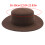 Chapeau plat polyvalent, Simple, couleur-Dessus plat 7cm sans 4