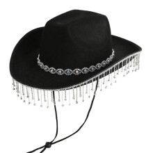 Chapeau élégant et respirant à bordure roulante, chapeau-Noir