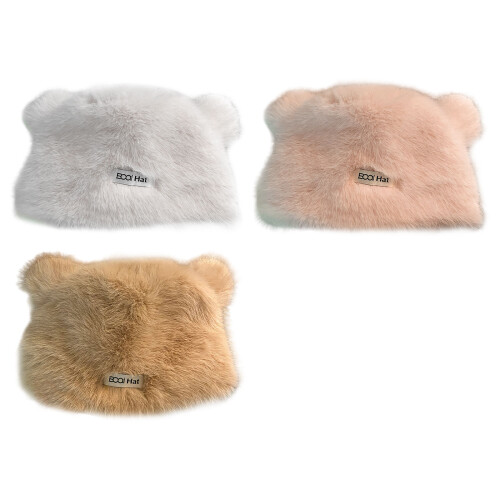 Chapeau en forme d'oreilles d'ours pour spectacles sur-Blanc 1