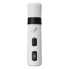 Electric Dog Nail Grinder Rechargeable Pet Nail Trimmer Quiet Cat Nail Grinder Suitable for Small, Medium, Large Dogs and Cats