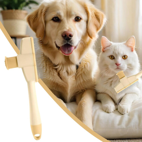 Flea comb for cats  Dog flea remover  grooming brush  Ergonomic tools 1