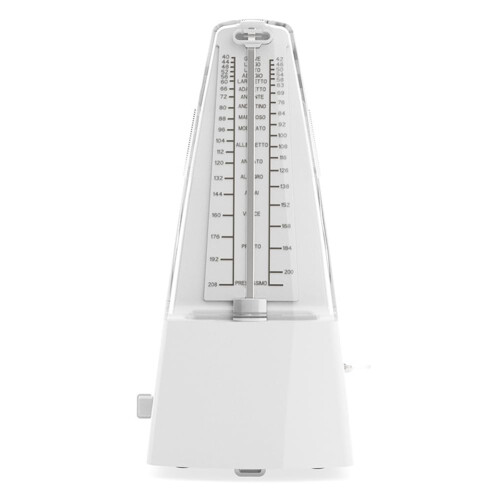 Mechanical Metronome, Universal for Guitar, Violin, Piano, Musical Instruments, Practice Tool, White, Durable Ref: 7622