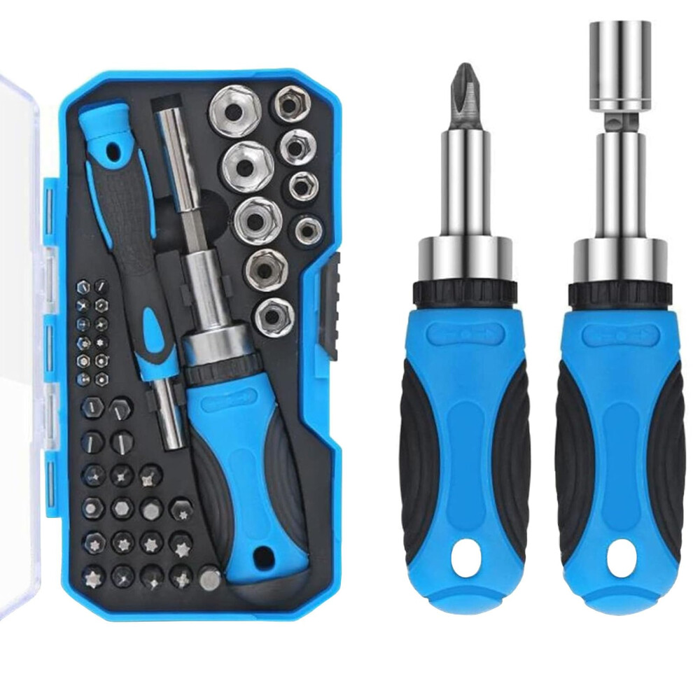 44 in 1 Magnetic Screwdriver Set, Multi Screwdriver Socket Bit Set, Hand Tool with Storage Case-image-OPC-PP6JSNY-NEW