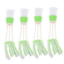 Car Air Vent Cleaner Brush 4Pcs Set Soft Bristles For Dashboard And Vents Cleaning, Stain Removal