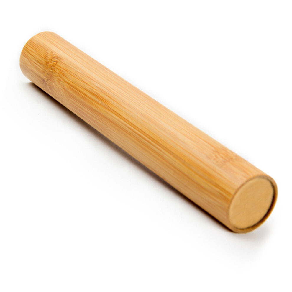 Renewable Bamboo Portable Travel Case, Bamboo Toothbrush Tube For Fast Drying, Air Holes Design Ensures Hygiene, Eco-Friendly Reusable Container, Prem