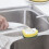 Heavy Duty Dishwand Refills, Non Scratch for Kitchen Sink, Replacement Sponge Quick Cleaning 2