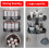 Compact Corner Bathroom Organizer, Space Aluminum Ensures Rustproof Durability, High Adhesion Secure Mounting Without Drilling, Stylish And Functional 2