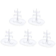 Stylish Acrylic Easel, Clear Doll Stands With Shallow Support Ledges, 5Pcs Set For Artistic Displays