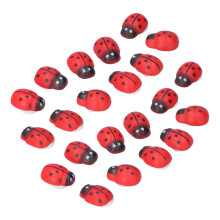 Sweet Creations: Sugar Hand Painted Wooden Ladybugs, Crafts Diy Unique Appearance, Realistic Looking For Unforgettable Cake Decorations