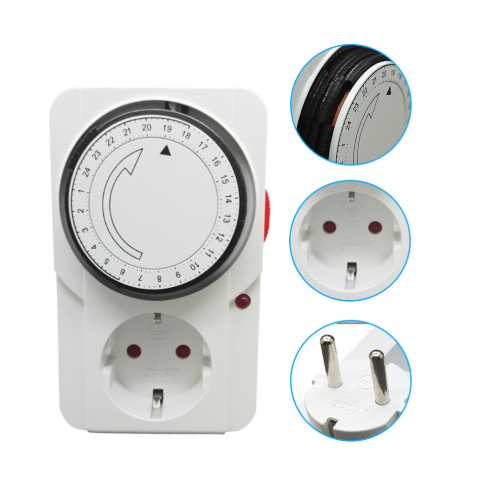 Energy Saving Programmable Mechanical Timer, Safe Reliable Ul Listed Outlet, Controls Regular On/Off Of Home Appliances, Customizable Intervals, 9173940447820