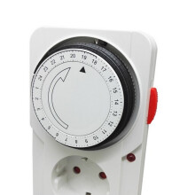 Mechanischer Timer, programmierbare Steckdose nach europäischem Standard für Haushaltsgeräte, sicher und zuverlässig, individuell einstellbare
