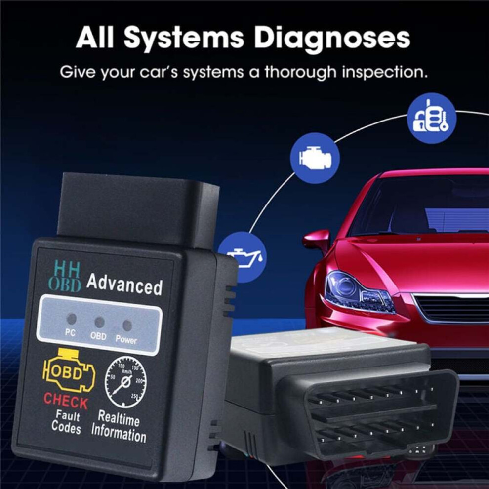 Professional Mechanics Tool: Obd2 Scanner Bluetooth Connectivity, Reset Check Engine Vehicle Diagnostics, Code Clearing And Real-Time Data For Light 9128293339292