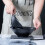 Εξαιρετικό σετ μπολ Pho, μαύρα μπολ μελαμίνης για noodles με αξεσουάρ, εύκολο 3