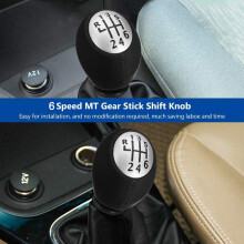 Gear Shift Stick Knob for Manual Transmission, Premium Quality PU Leather Gear Shift Knob with Stylish Design, Ergonomically Designed Wear Resistant