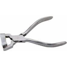 Alicate de anéis em aço inoxidável com acabamento de excelência, ideal para moldar e dobrar. Cabo ergonômico que minimiza a fadiga durante o uso
